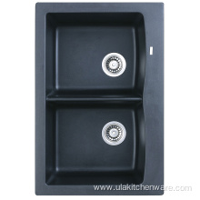 double bowl Topmount kitchen sink